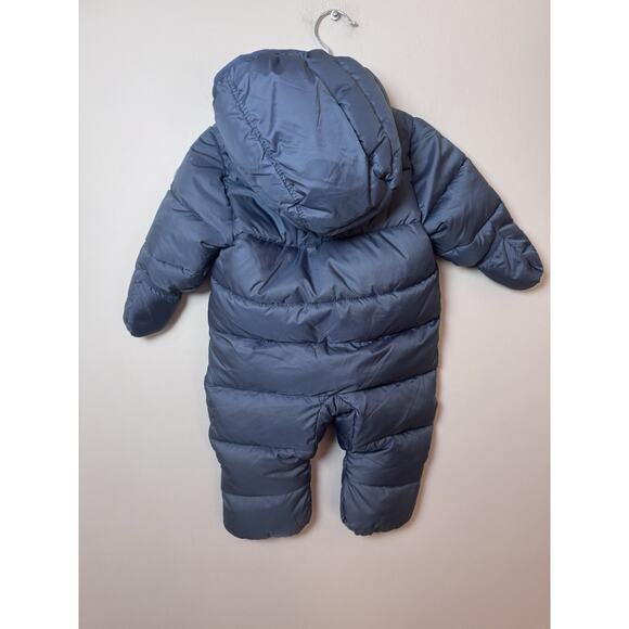 Miles the Label Hooded Puffer Quilted Bunting Size 6 Months Blue - Picture 3 of 10